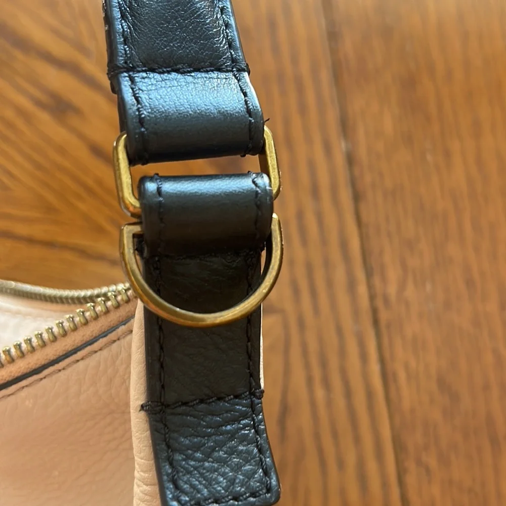 FOSSIL🍁LEATHER HOBO Shoulder Bag PURSE🤎ZB6459 Single Strap w/Pockets